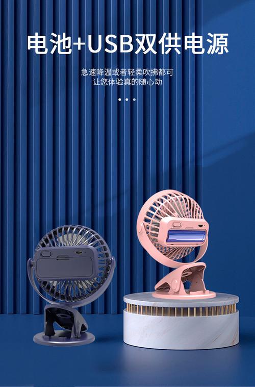 USB充电夹子风扇 夏季必备的跨境爆款！一线工厂直销批发，车载迷你便携小电风扇热销中